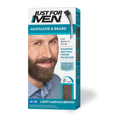 Facial Hair Color Just For Men Mustache & Beard Dye for Men Lumina Luxe Beauty