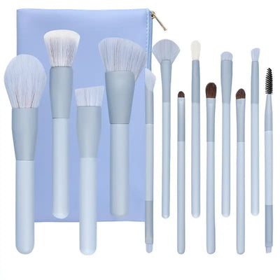 Makeup Brushes Set with Bag Lumina Luxe Beauty