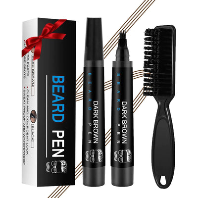 Beard Pen with Beard Brush Long-Lasting Lumina Luxe Beauty