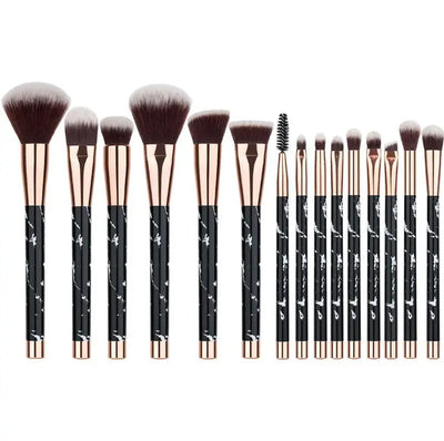 Marble Makeup Brushes Set Lumina Luxe Beauty