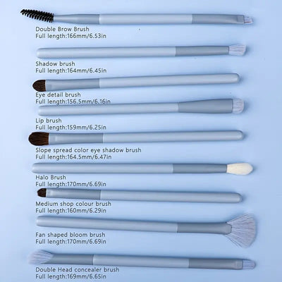 Makeup Brushes Set with Bag Lumina Luxe Beauty
