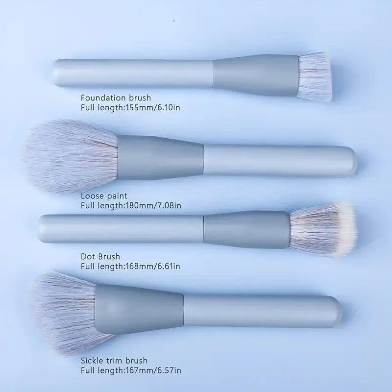 Makeup Brushes Set with Bag Lumina Luxe Beauty